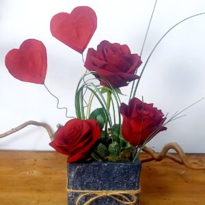 TRITTICO DI ROSE ROSSE